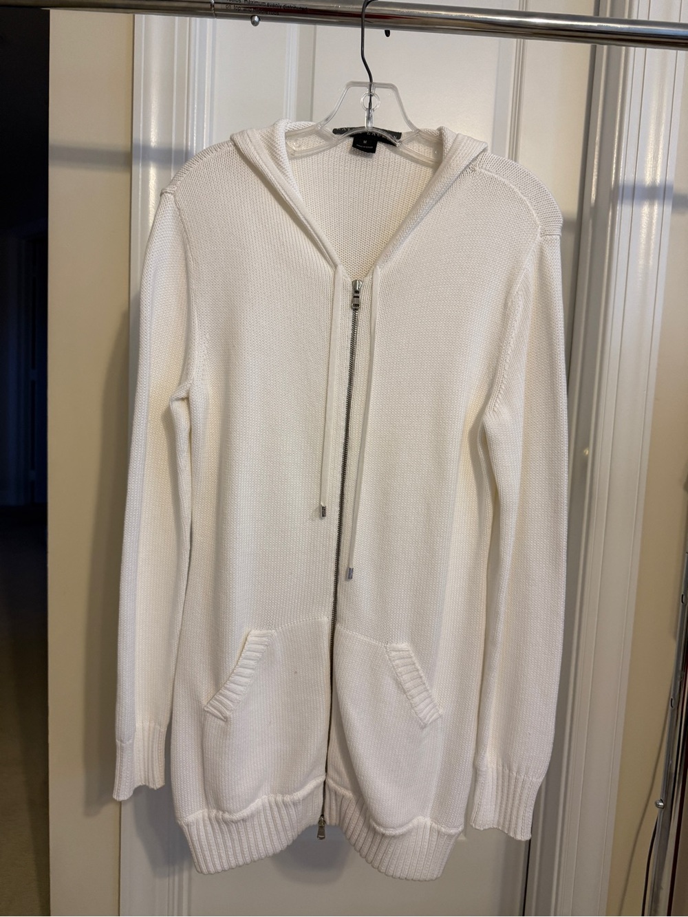 Ralph Lauren Women's Cream Zip Hoodie Sweater